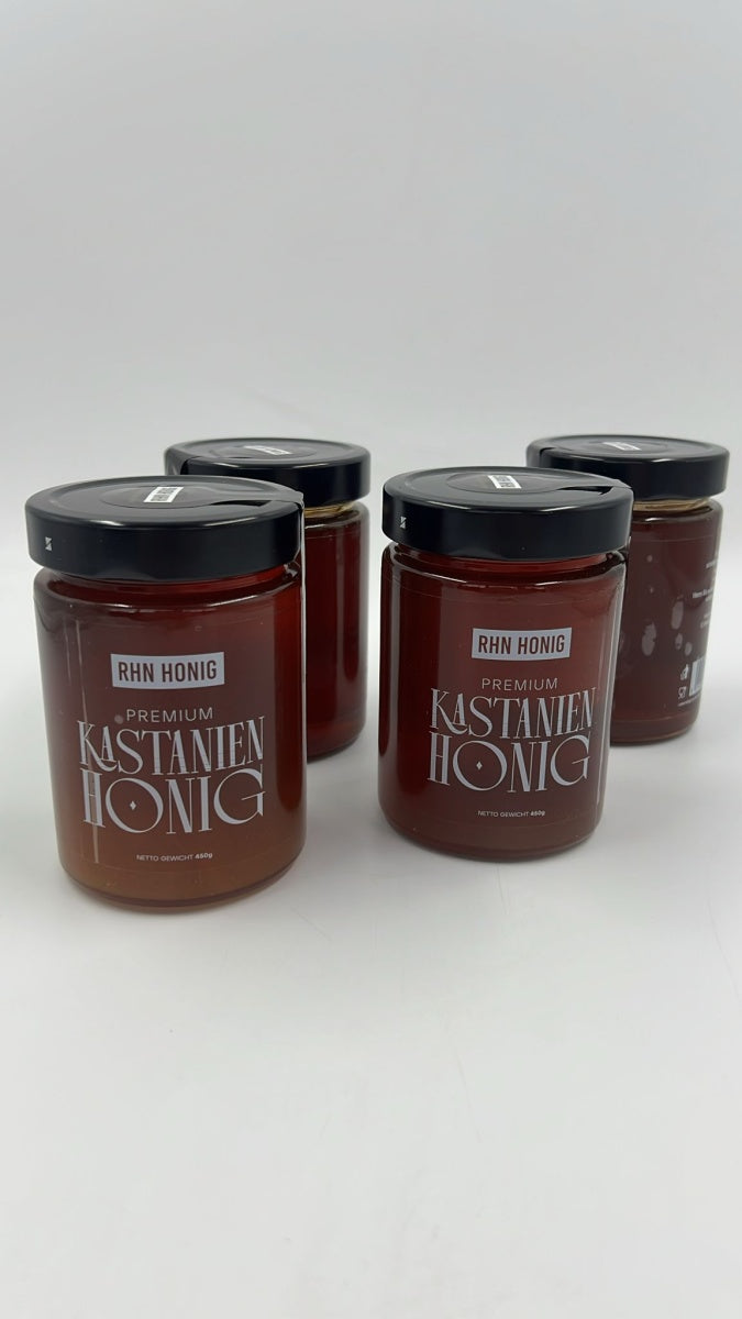 Esnero Premium Kastanienhonig 450g – 100% Naturbelassen, Rein & Ohne Zusätze