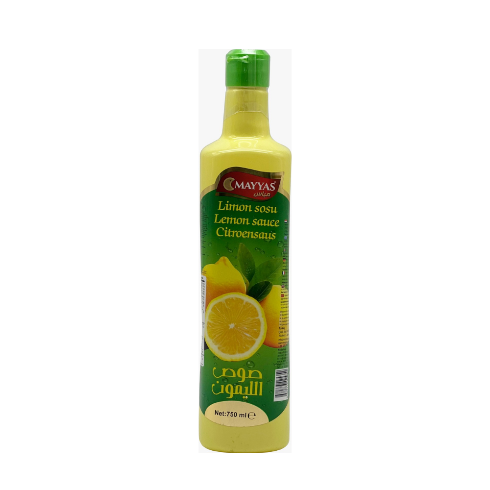 Mayyas Lemon Sauce 750 ml – Frische Zitronensauce für Küche & Salate
