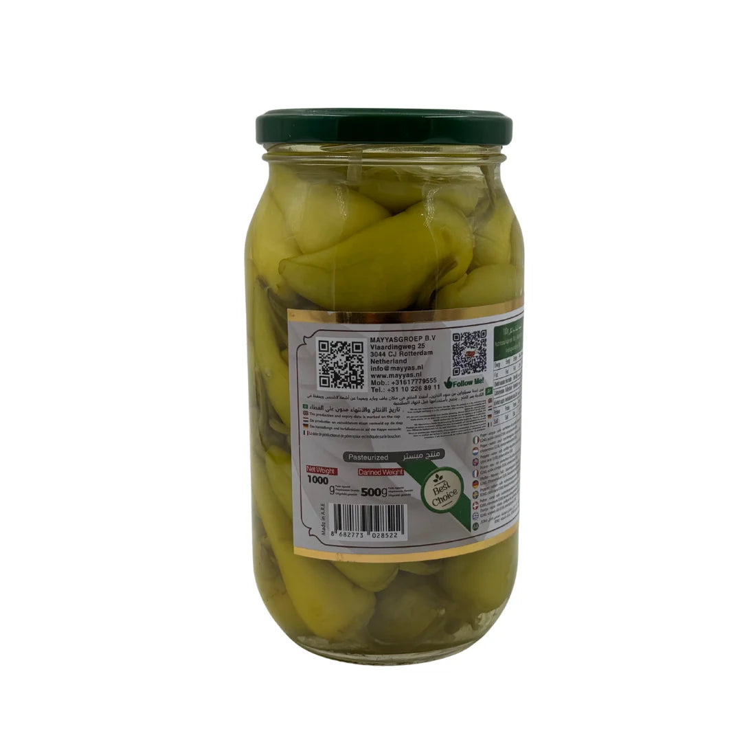 Mayyas Mexican Pepper Pickled 500 g – Würzig & Aromatisch, Ohne Zusatzstoffe