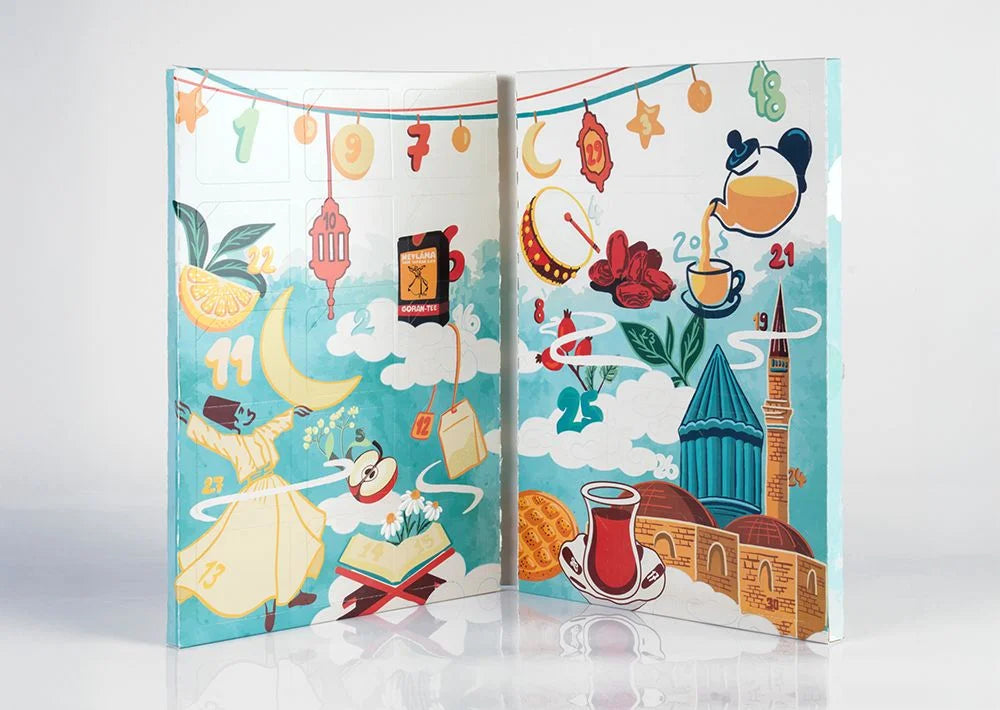 Mevlana Ramadan Tee Kalender - 90 Kräutertee-Beutel in verschiedenen Sorten