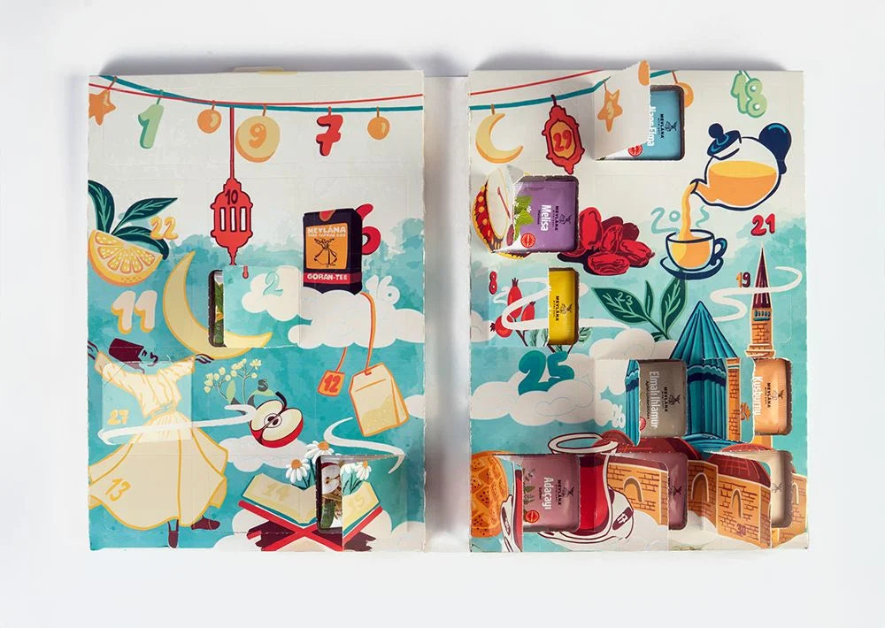 Mevlana Ramadan Tee Kalender - 90 Kräutertee-Beutel in verschiedenen Sorten