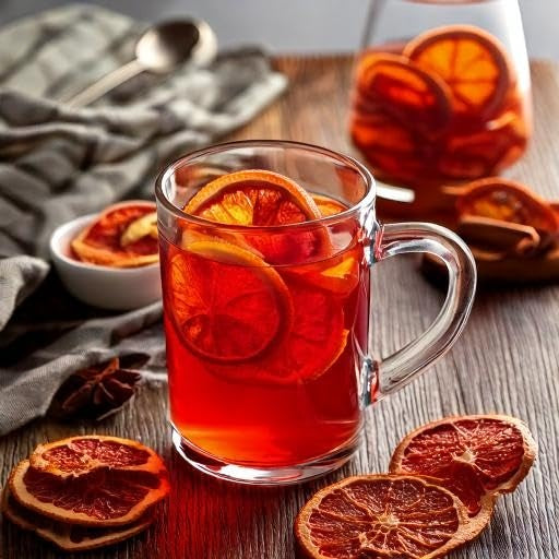 Natürliche Getrocknete Blutorangenscheiben 500g – 100% Frucht, Vegan