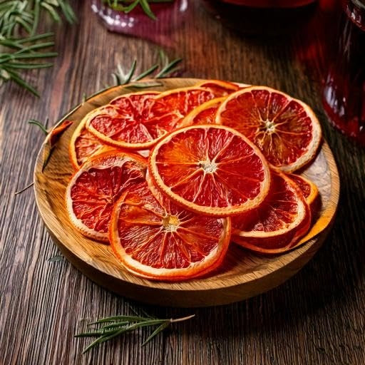 Natürliche Getrocknete Blutorangenscheiben 500g – 100% Frucht, Vegan