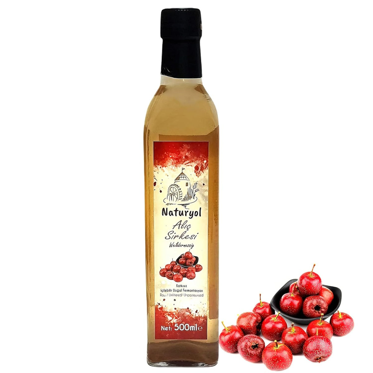 Naturyol Weißdornessig 500ml - Natürlich & Handverlesen
