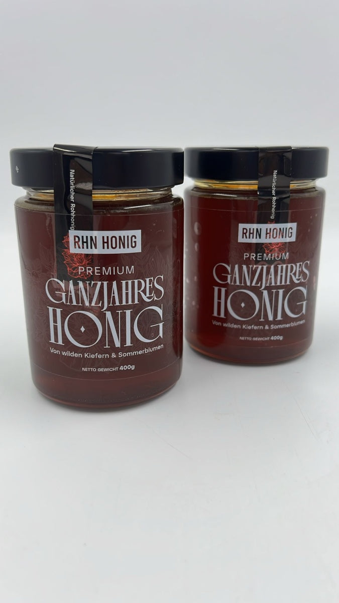 Esnero Premium Ganzjahreshonig 400 g – 100% Reiner Deutscher Vielblütenhonig