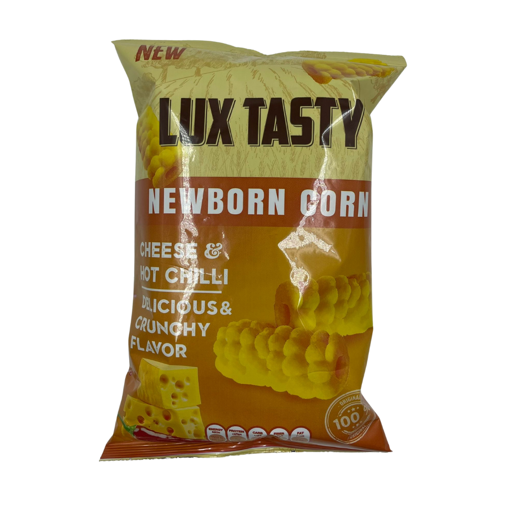 Lux Tasty Newborn Corn Cheese & Hot Chili 85 g - Knuspriger Mais-Snack