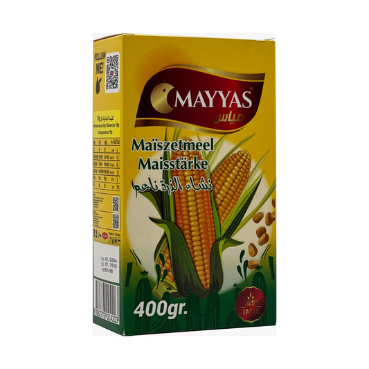 Mayyas Maiszetmeel 400 g – Feinstes Maisstärke für Backen, Kochen und Desserts