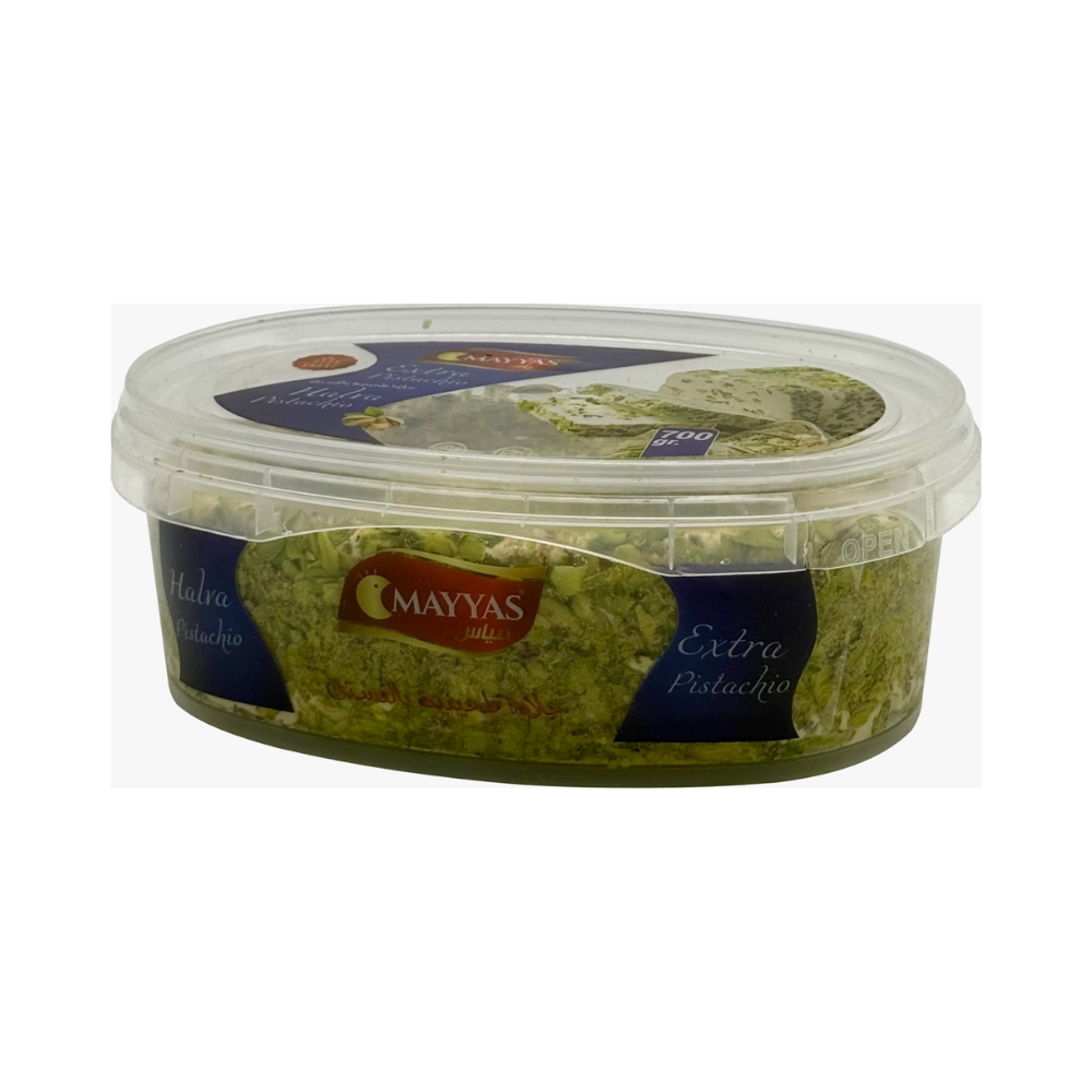 Mayyas Extra Pistazien Halva 700 g - Orientalische Sesamspezialität mit Pistazien