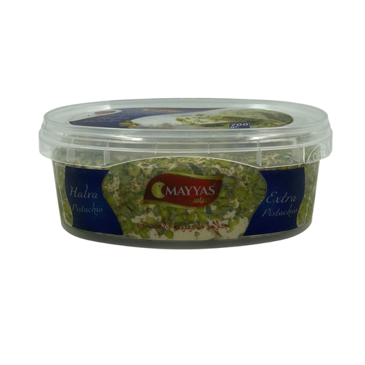 Mayyas Extra Pistazien Halva 700 g - Orientalische Sesamspezialität mit Pistazien