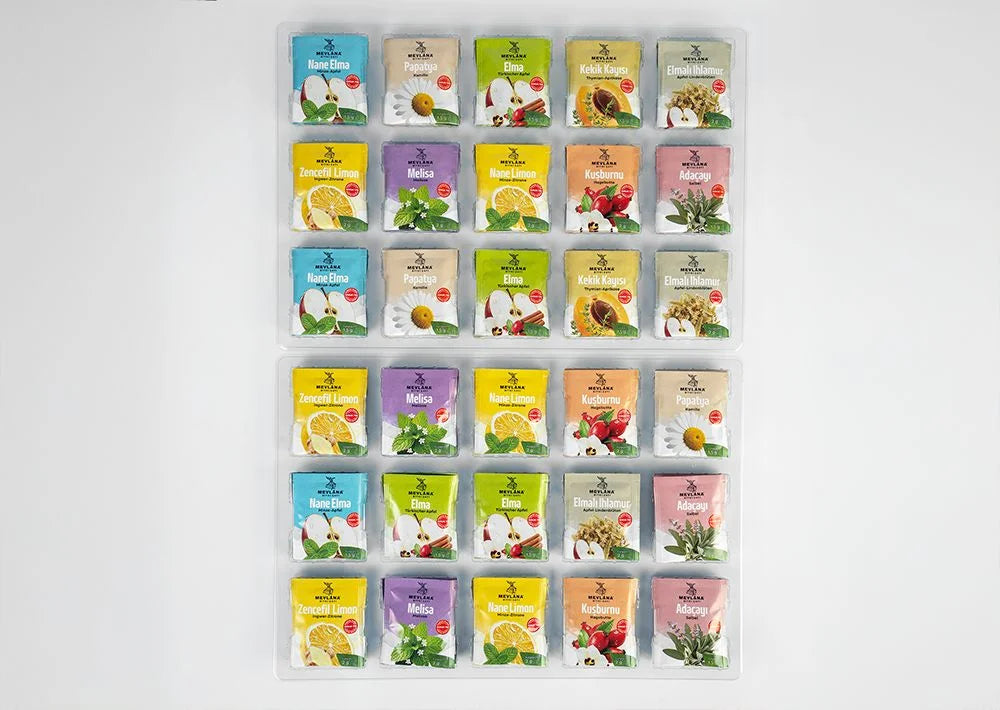 Mevlana Ramadan Tee Kalender - 90 Kräutertee-Beutel in verschiedenen Sorten