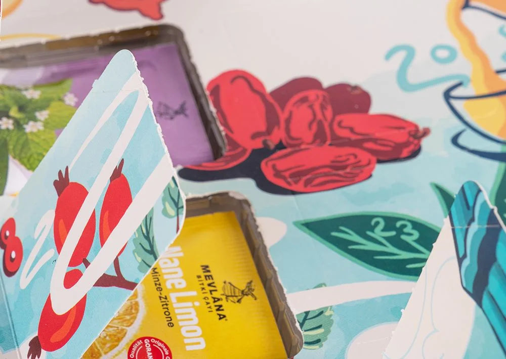 Mevlana Ramadan Tee Kalender - 90 Kräutertee-Beutel in verschiedenen Sorten