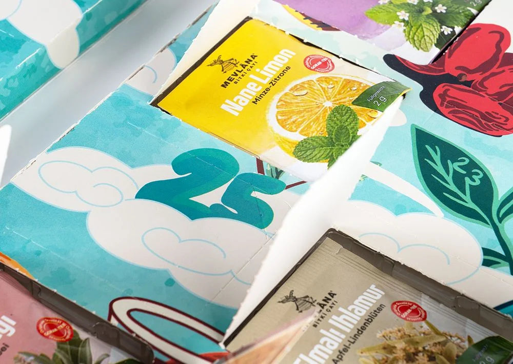 Mevlana Ramadan Tee Kalender - 90 Kräutertee-Beutel in verschiedenen Sorten