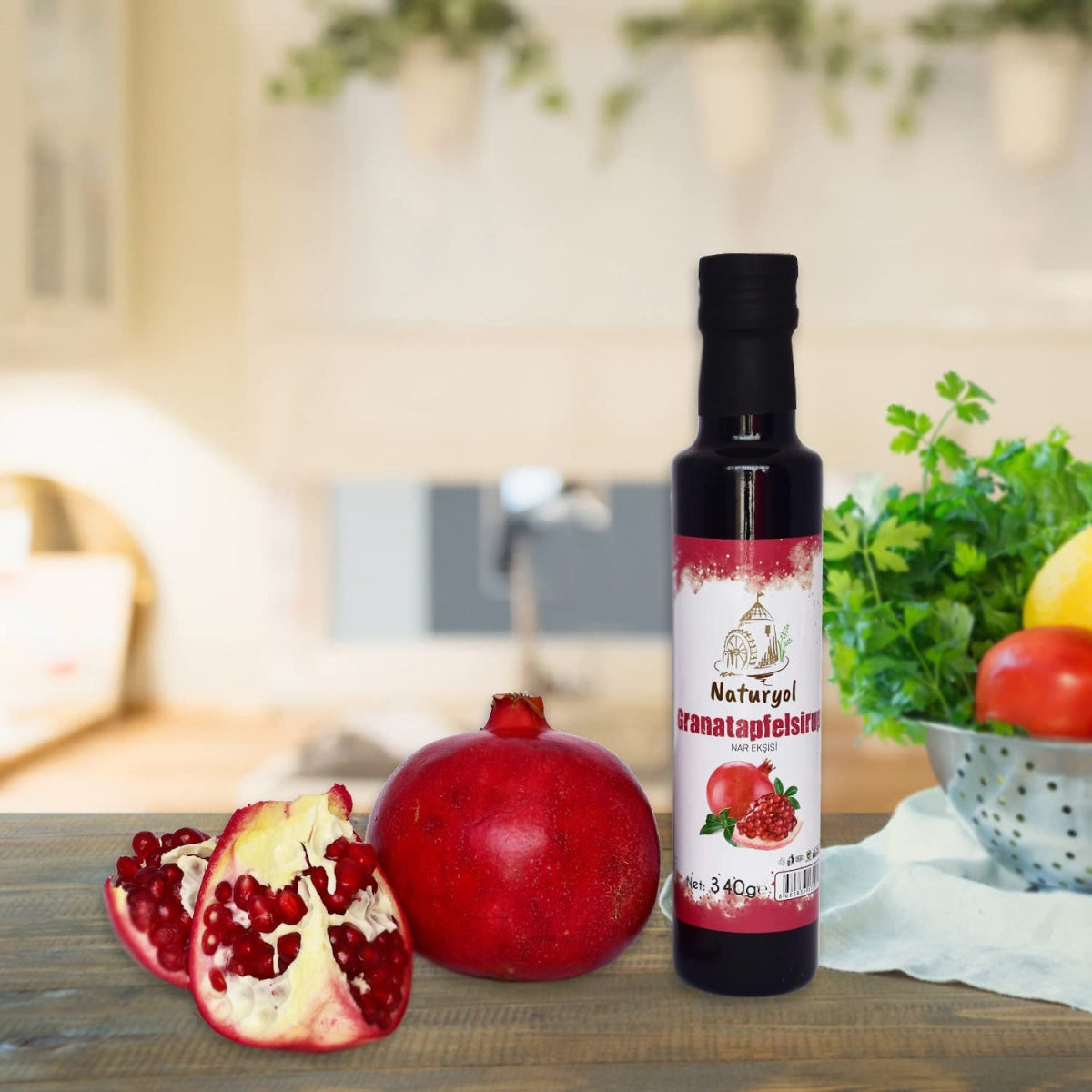 Premium Granatapfelsirup 340g – 100% Natürlich & Vegan, Ohne Zucker