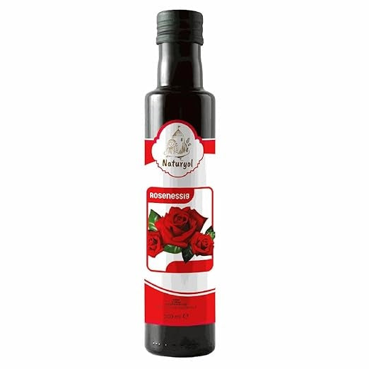 Naturyol Rosenessig 500ml - Natürlich, Aromatischer Blütenessig aus Rosen