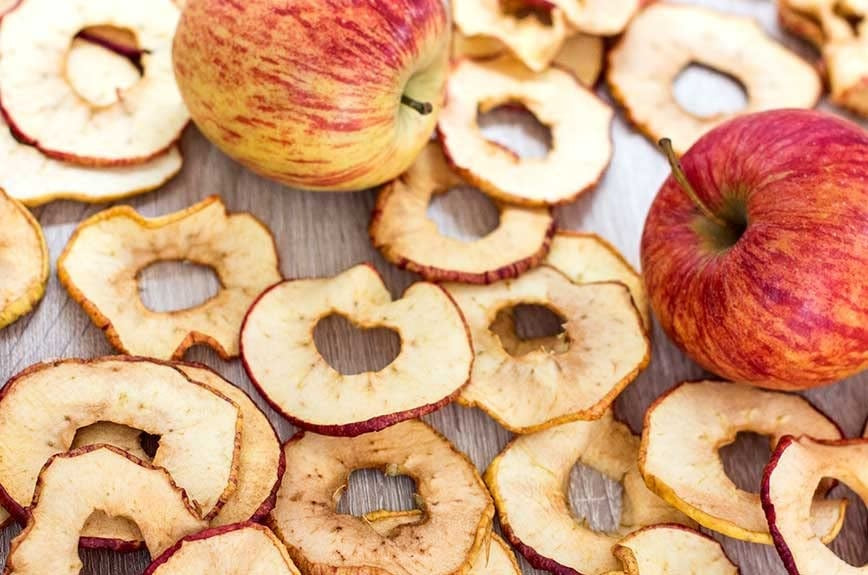 Premium Getrocknete Apfelringe – 100% Natürliche Trockenäpfel, Ohne Zucker