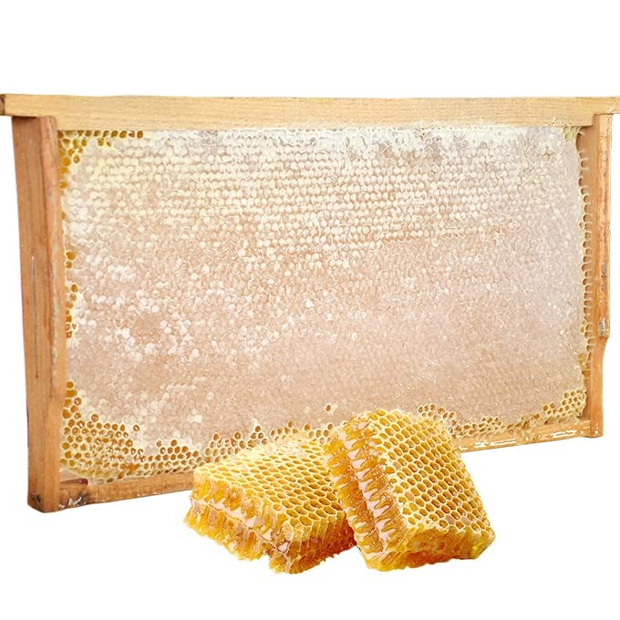 Wabenhonig im Holzrahmen 3400±100g - 100% Naturbelassen & Roh aus der Türkei