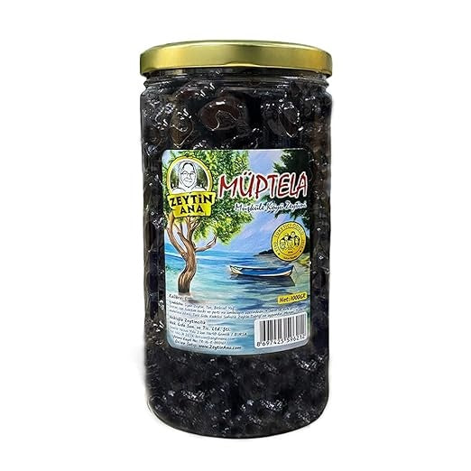 Zeytin Ana Müptela Schwarze Oliven – Premium Türkische Natur-Oliven